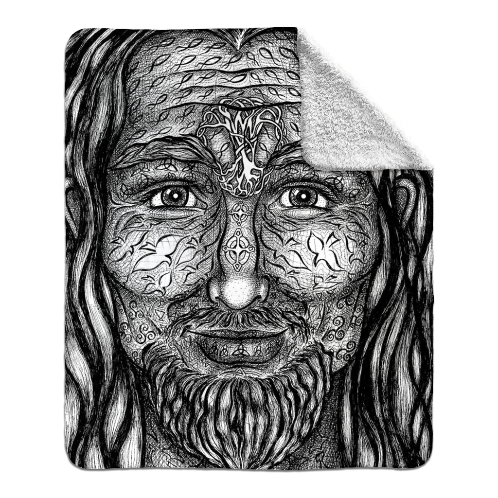 the-wisdom-keeper-of-authority-black-white-fleece-sherpa-blanket – Wisdom Keepers