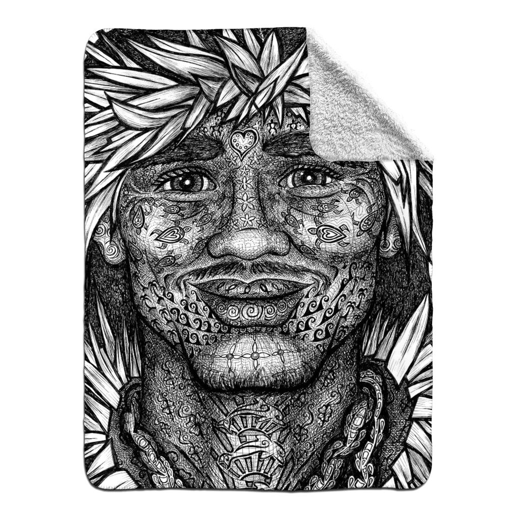 the-wisdom-keeper-of-vitality-black-white-fleece-sherpa-blanket – Wisdom Keepers