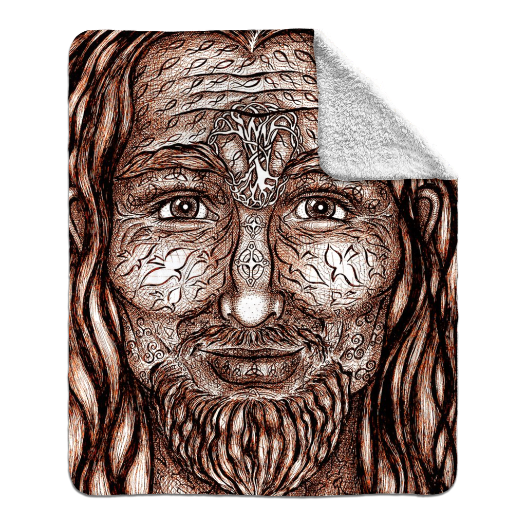 the-wisdom-keeper-of-authority-brown-white-fleece-sherpa-blanket – Wisdom Keepers