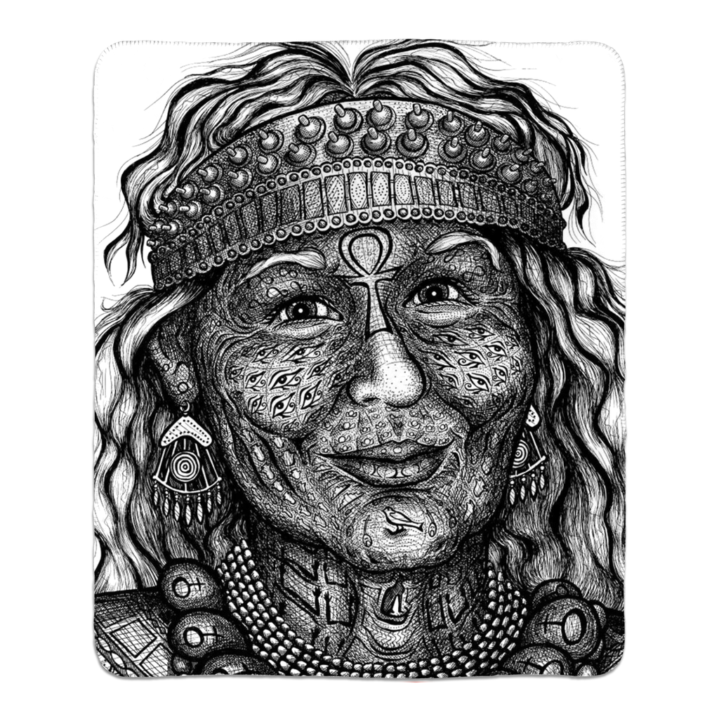 the-wisdom-keeper-of-anticipation-emanation-black-white-fleece-sherpa-blanket – Wisdom Keepers