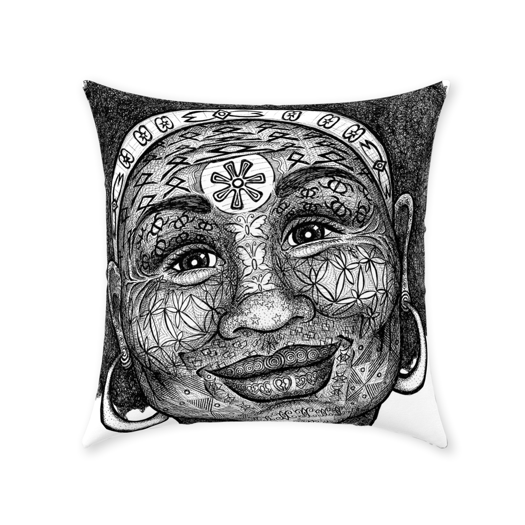 the-wisdom-keeper-of-freshness-beauty-black-white-cotton-twill-pillow – Wisdom Keepers