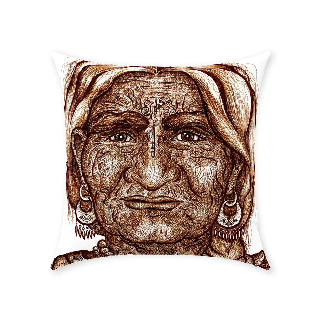 the-wisdom-keeper-of-guidance-brown-white-cotton-twill-pillow – Wisdom Keepers