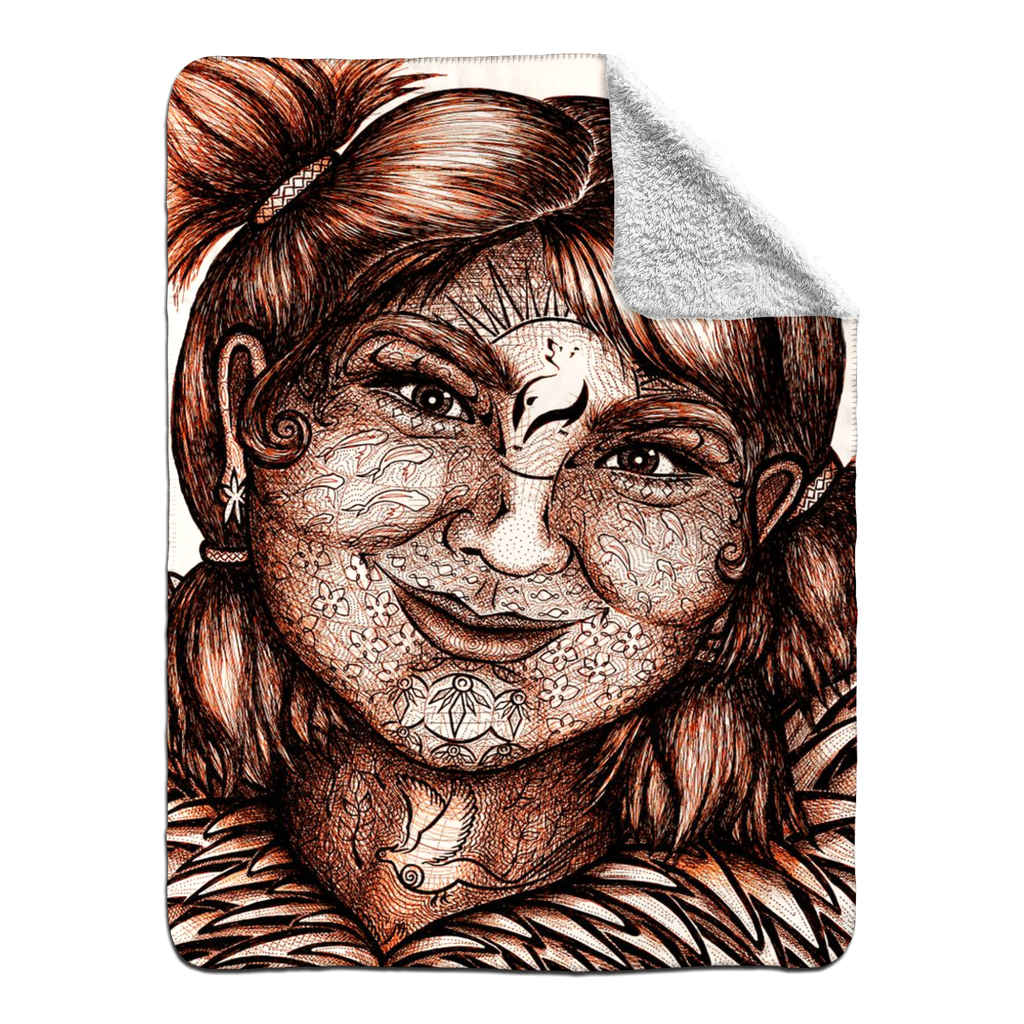 the-wisdom-keeper-of-idealism-brown-white-fleece-sherpa-blanket – Wisdom Keepers