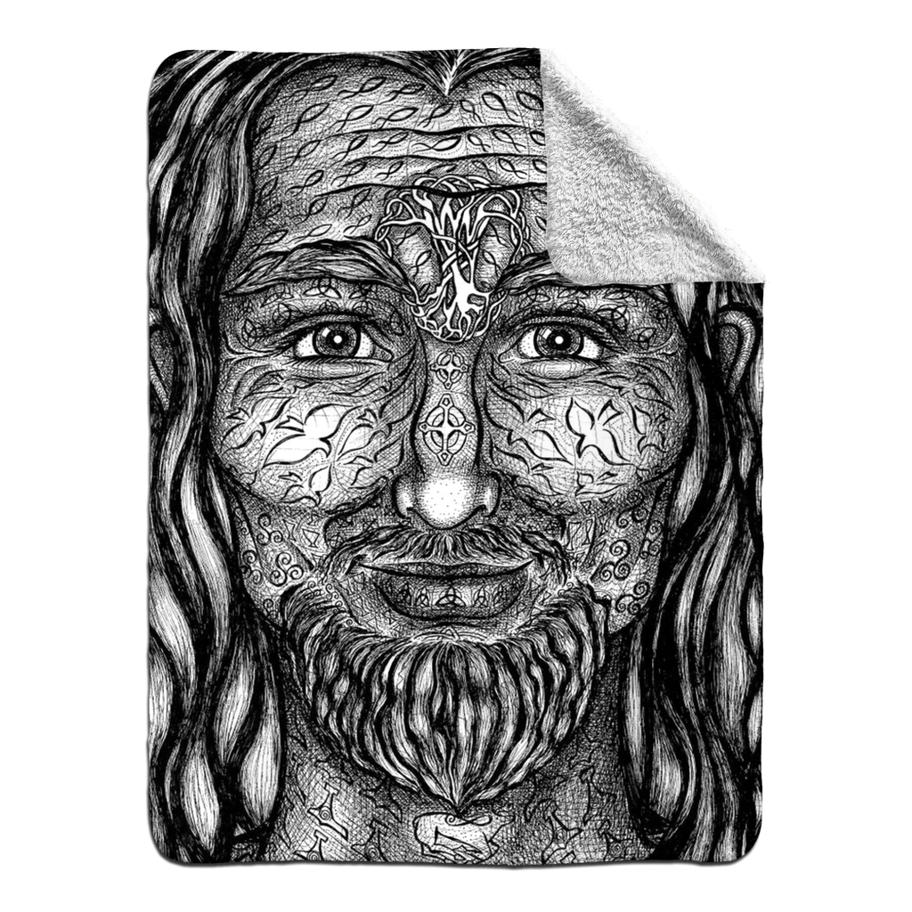 the-wisdom-keeper-of-authority-black-white-fleece-sherpa-blanket – Wisdom Keepers