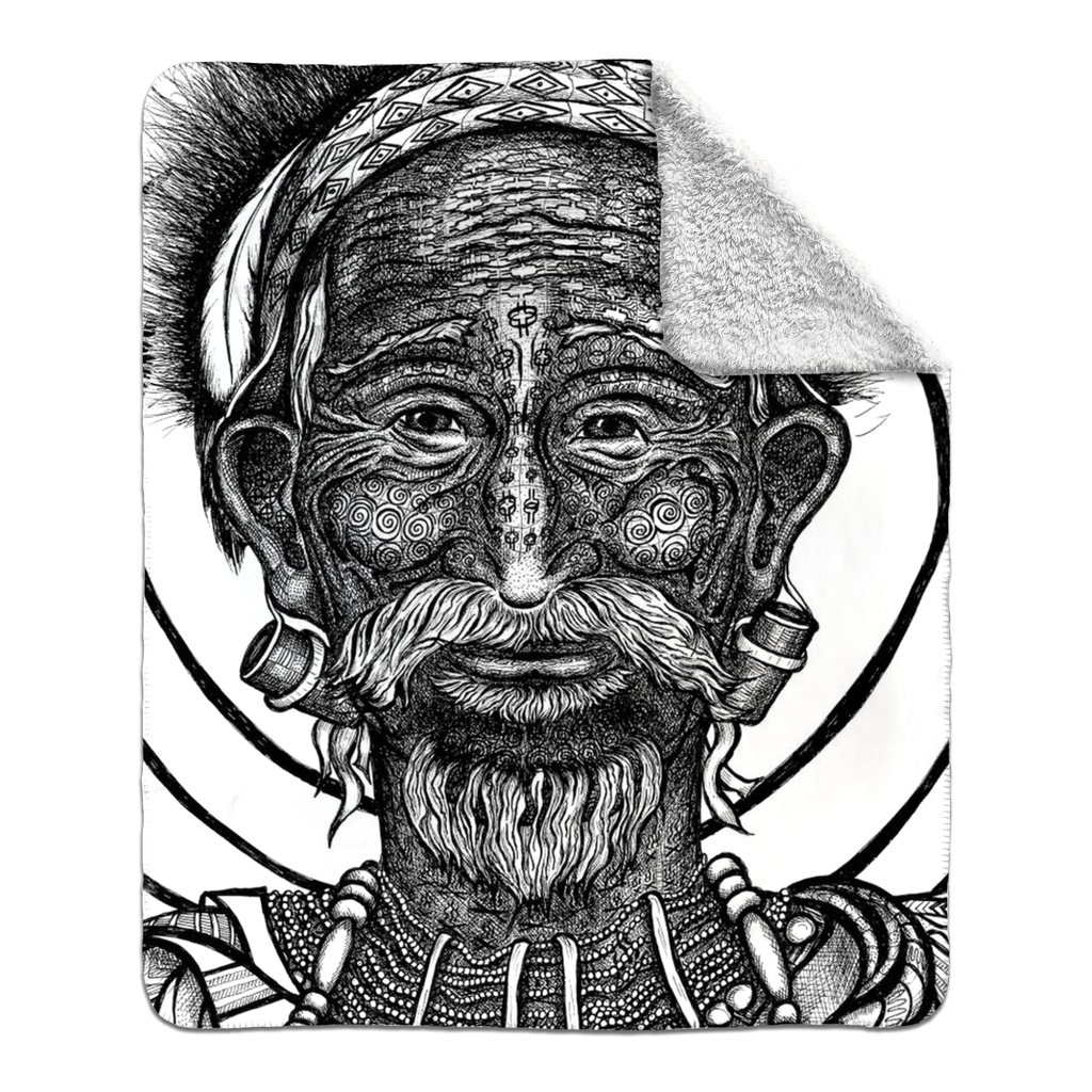 the-wisdom-keeper-of-versatility-black-white-fleece-sherpa-blanket – Wisdom Keepers