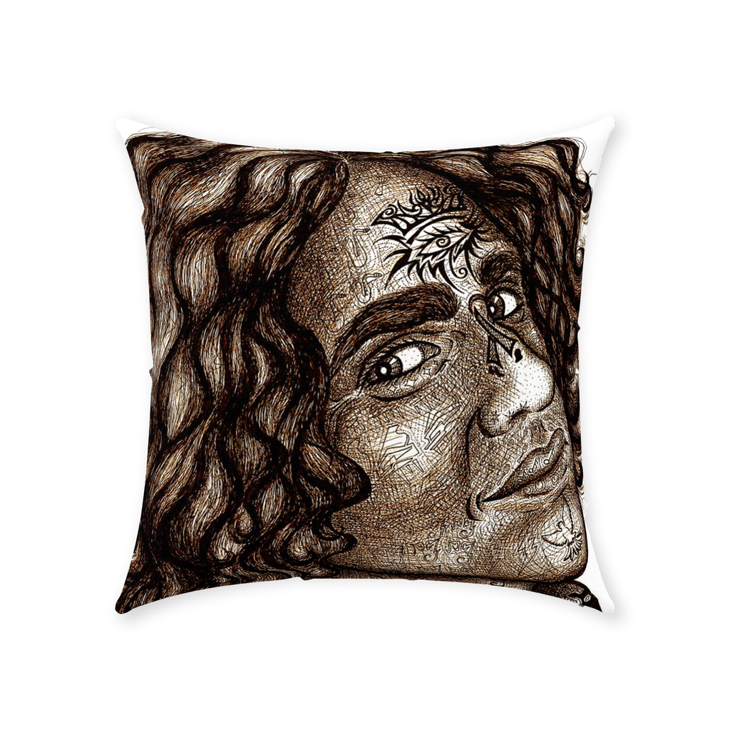 the-wisdom-keeper-of-enrichment-brown-white-cotton-twill-pillow – Wisdom Keepers
