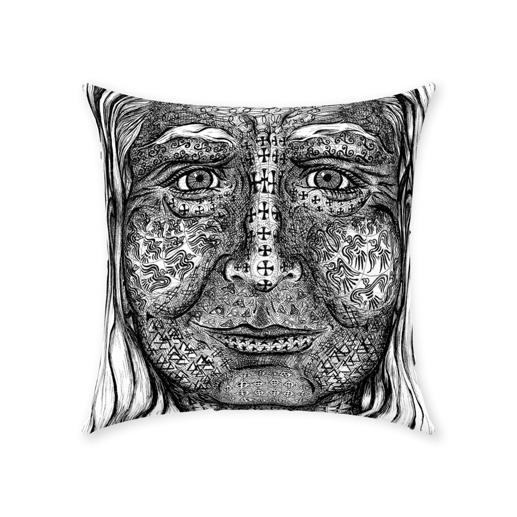 the-wisdom-keeper-of-transmutation-black-white-cotton-twill-pillow – Wisdom Keepers