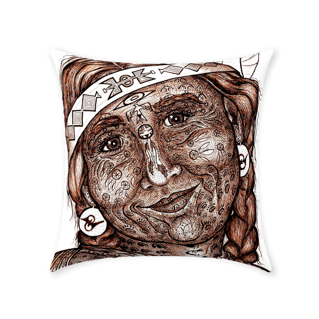 the-wisdom-keeper-of-altruism-brown-white-cotton-twill-pillow – Wisdom Keepers