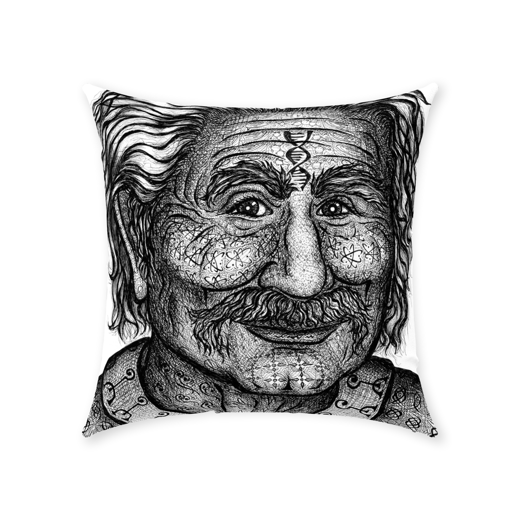 the-wisdom-keeper-of-invention-black-white-cotton-twill-pillow – Wisdom Keepers