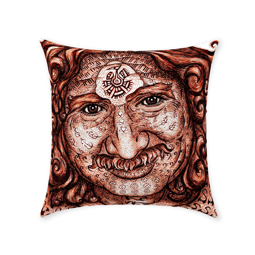 the-wisdom-keeper-of-self-assurance-brown-white-cotton-twill-pillow – Wisdom Keepers
