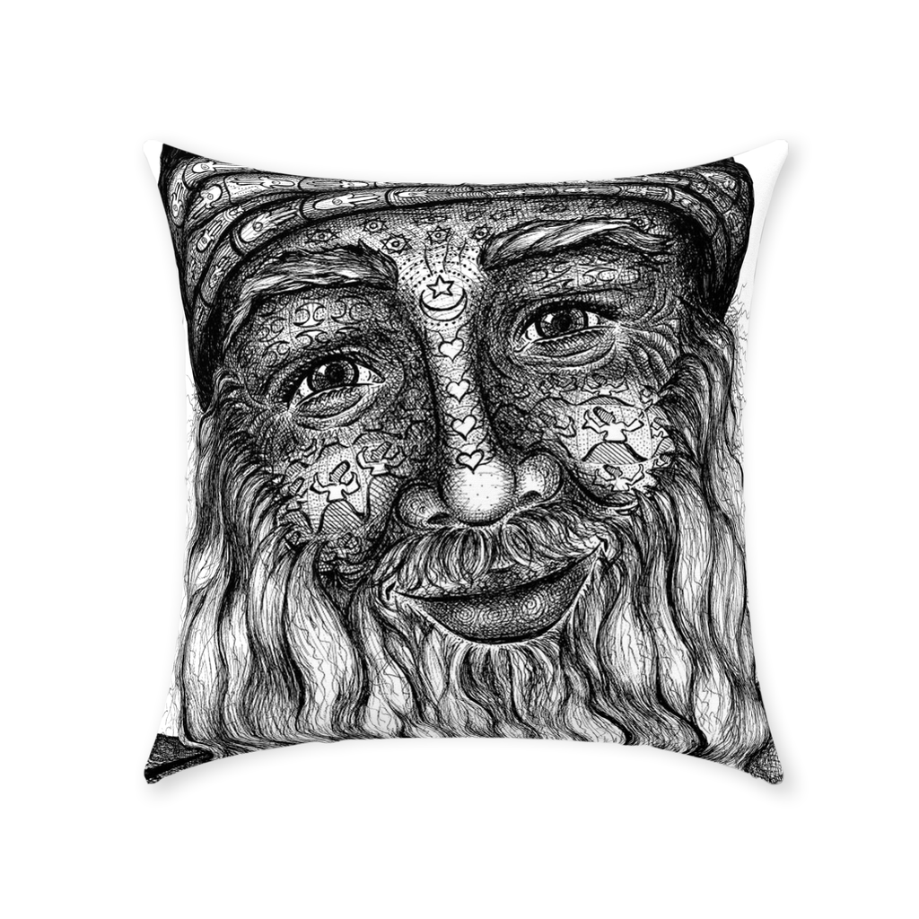 the-wisdom-keeper-of-acceptance-black-white-cotton-twill-pillow – Wisdom Keepers