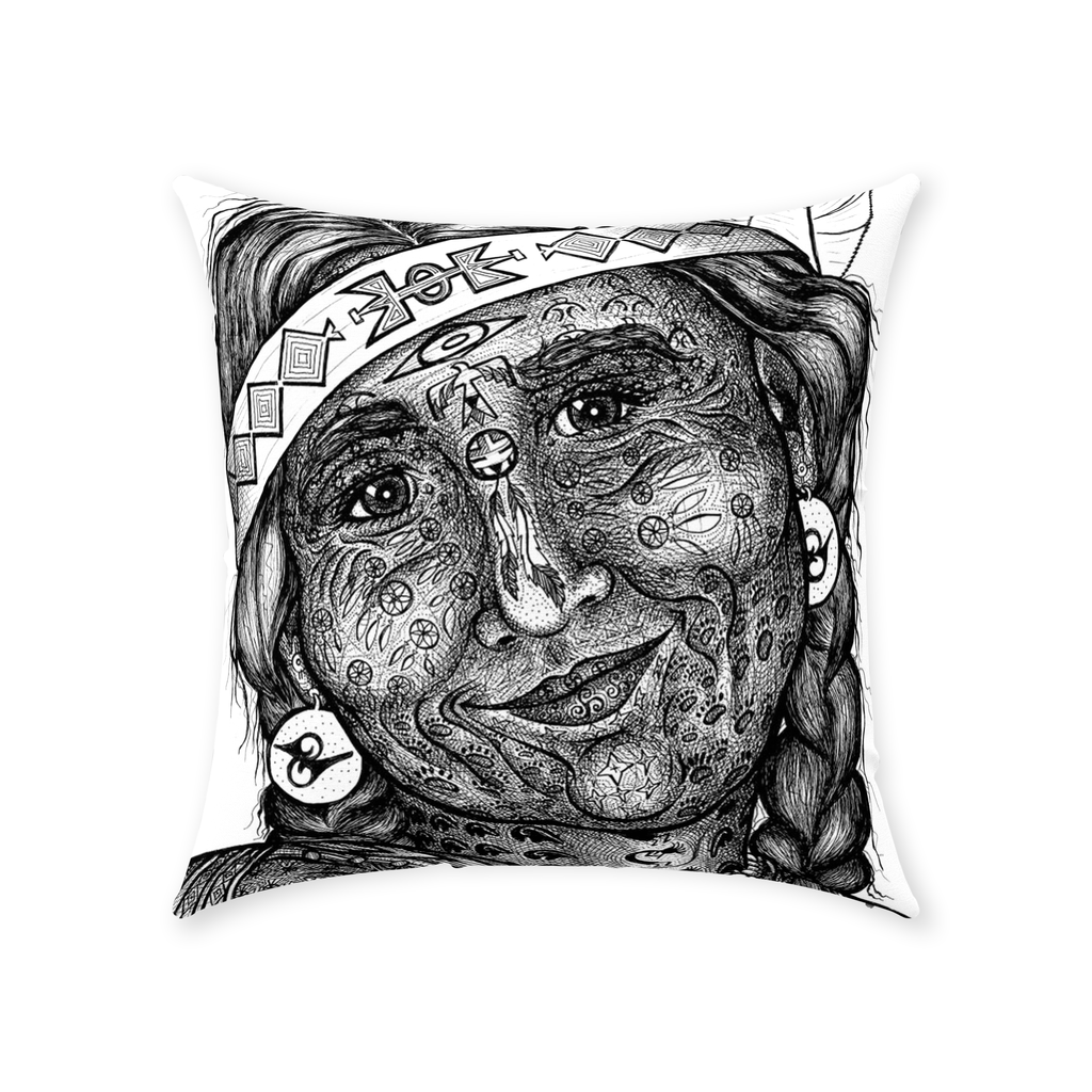 the-wisdom-keeper-of-altruism-black-white-cotton-twill-pillow – Wisdom Keepers