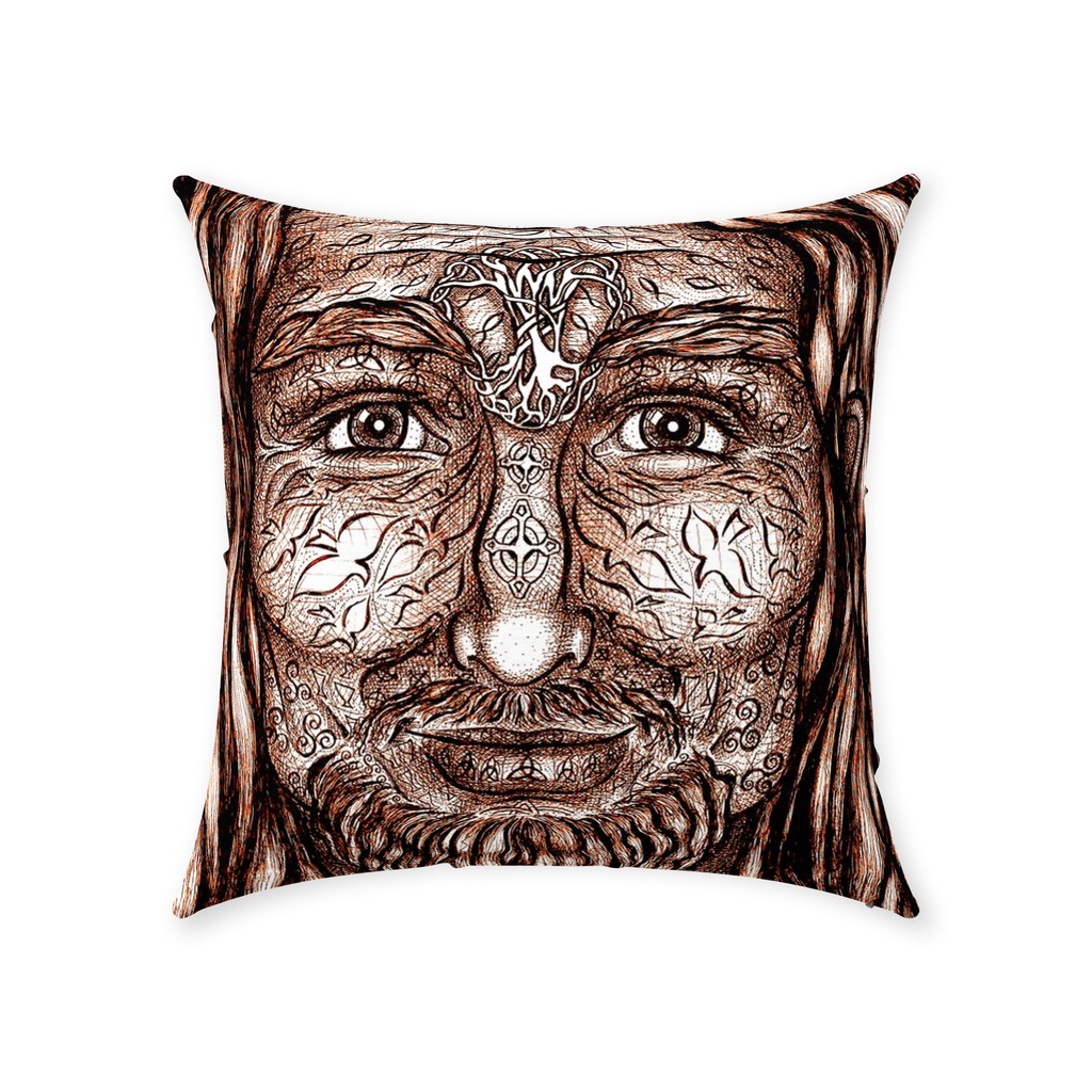 the-wisdom-keeper-of-authority-brown-white-cotton-twill-pillow – Wisdom Keepers