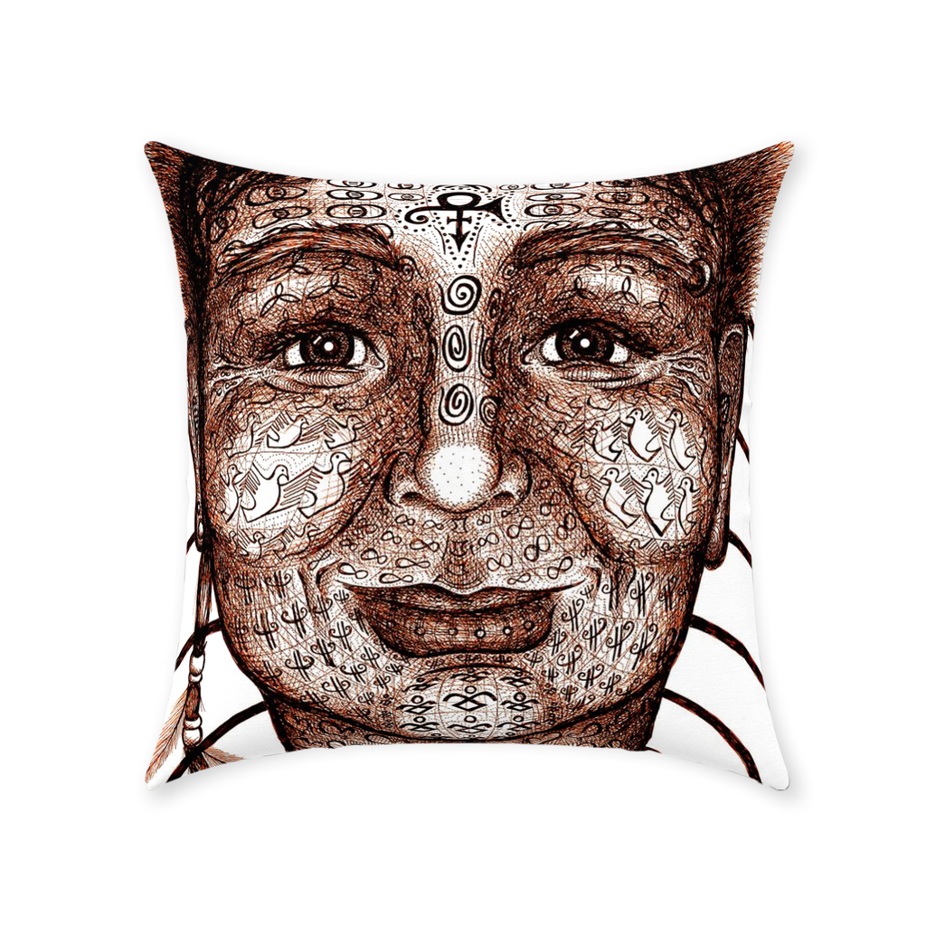 the-wisdom-keeper-of-equality-tenderness-brown-white-cotton-twill-pillow – Wisdom Keepers