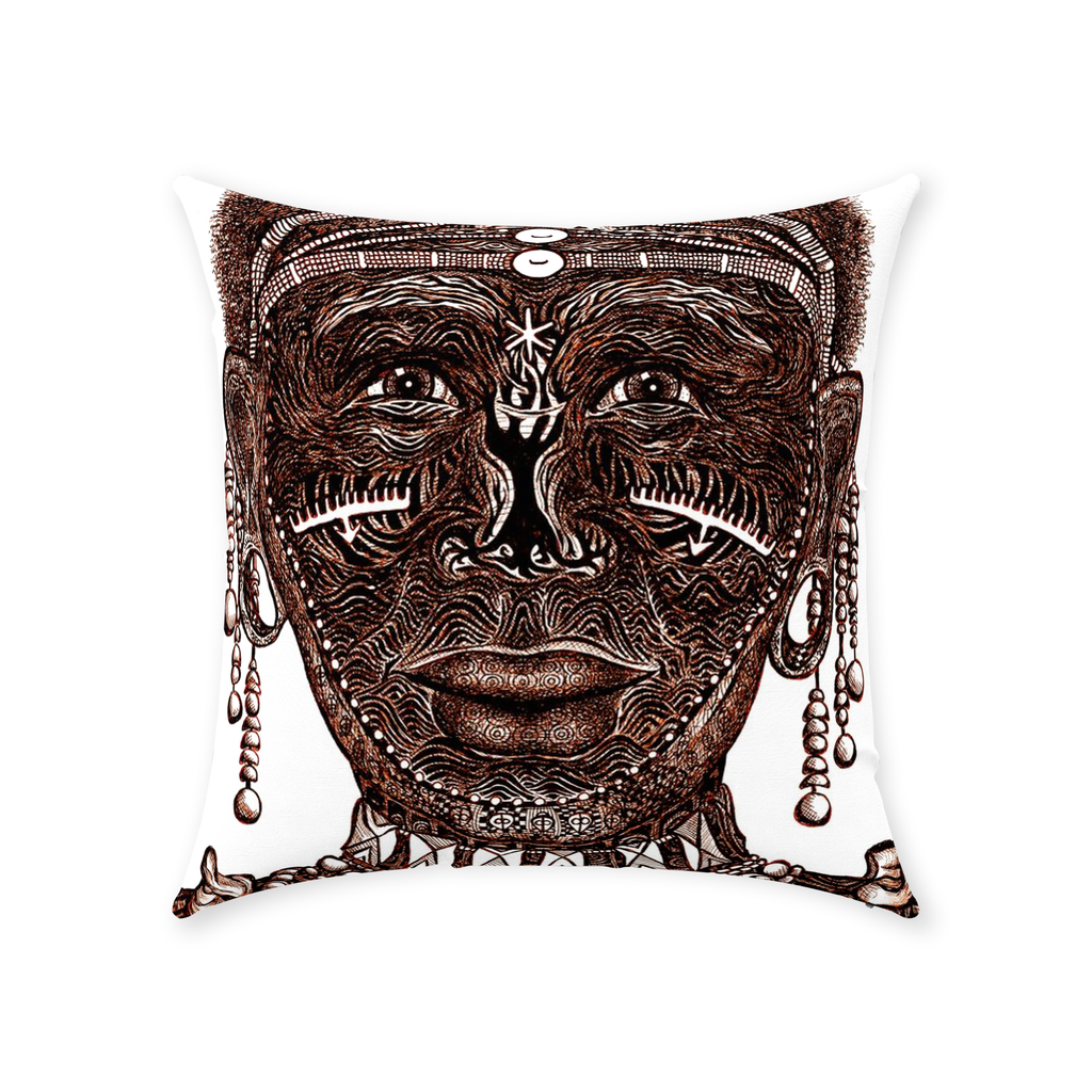 the-wisdom-keeper-of-perseverance-brown-white-cotton-twill-pillow – Wisdom Keepers