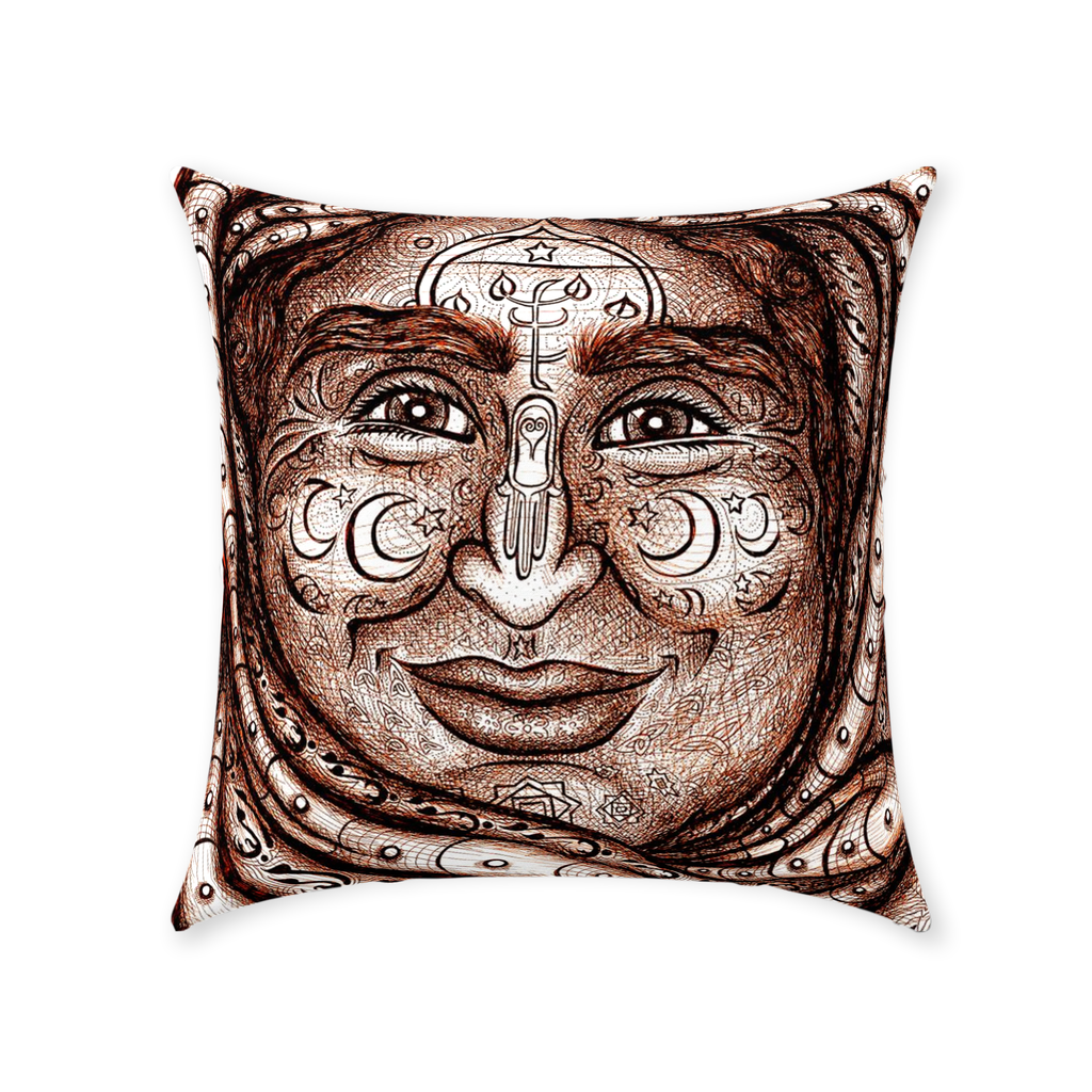 WK6_Brown_White_Cotton_Twill_Pillow-20x20