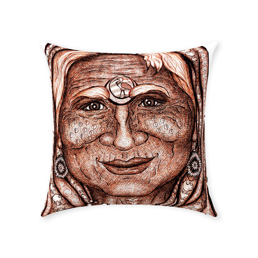 the-wisdom-keeper-of-synergy-communion-brown-white-cotton-twill-pillow – Wisdom Keepers