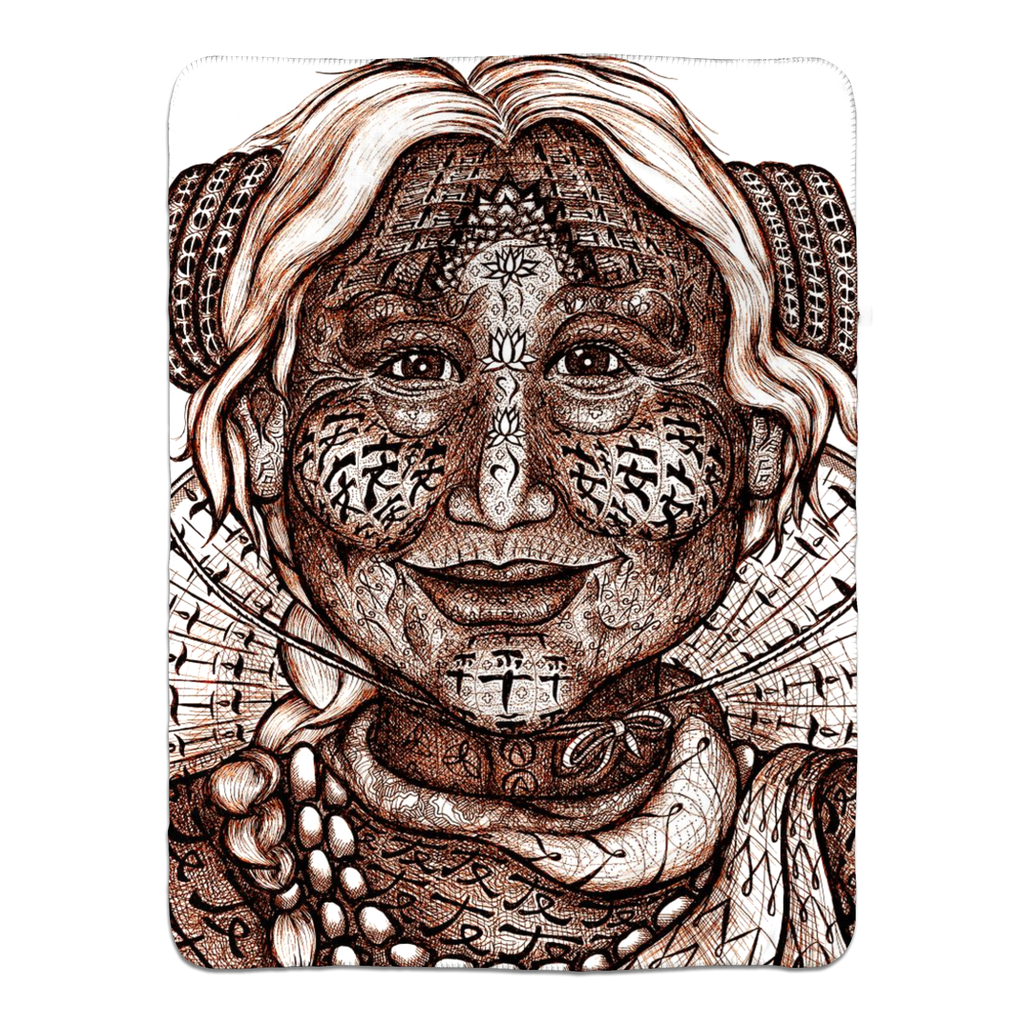 the-wisdom-keeper-of-inspiration-brown-white-fleece-sherpa-blanket – Wisdom Keepers