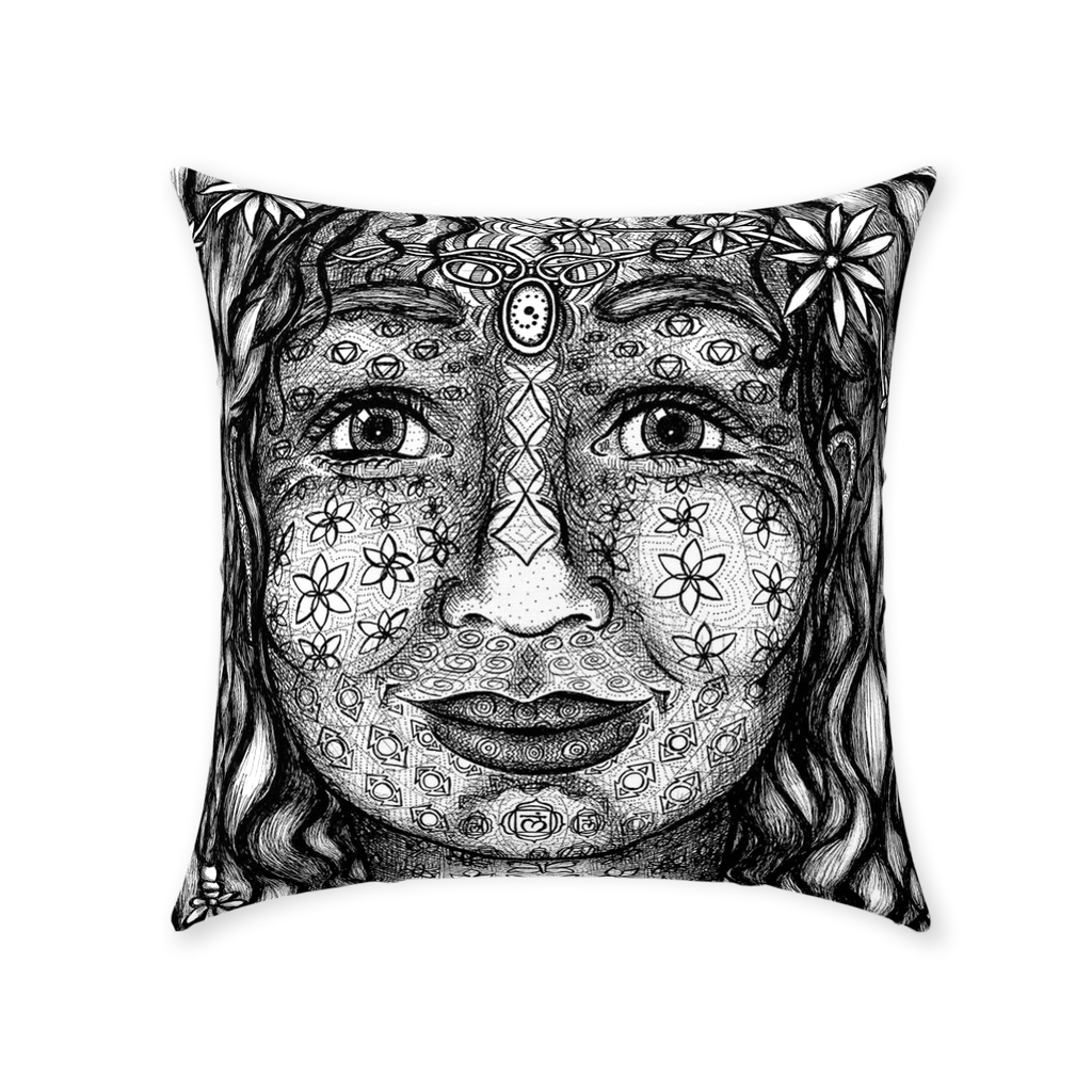 the-wisdom-keeper-of-magnetism-black-white-cotton-twill-pillow – Wisdom Keepers