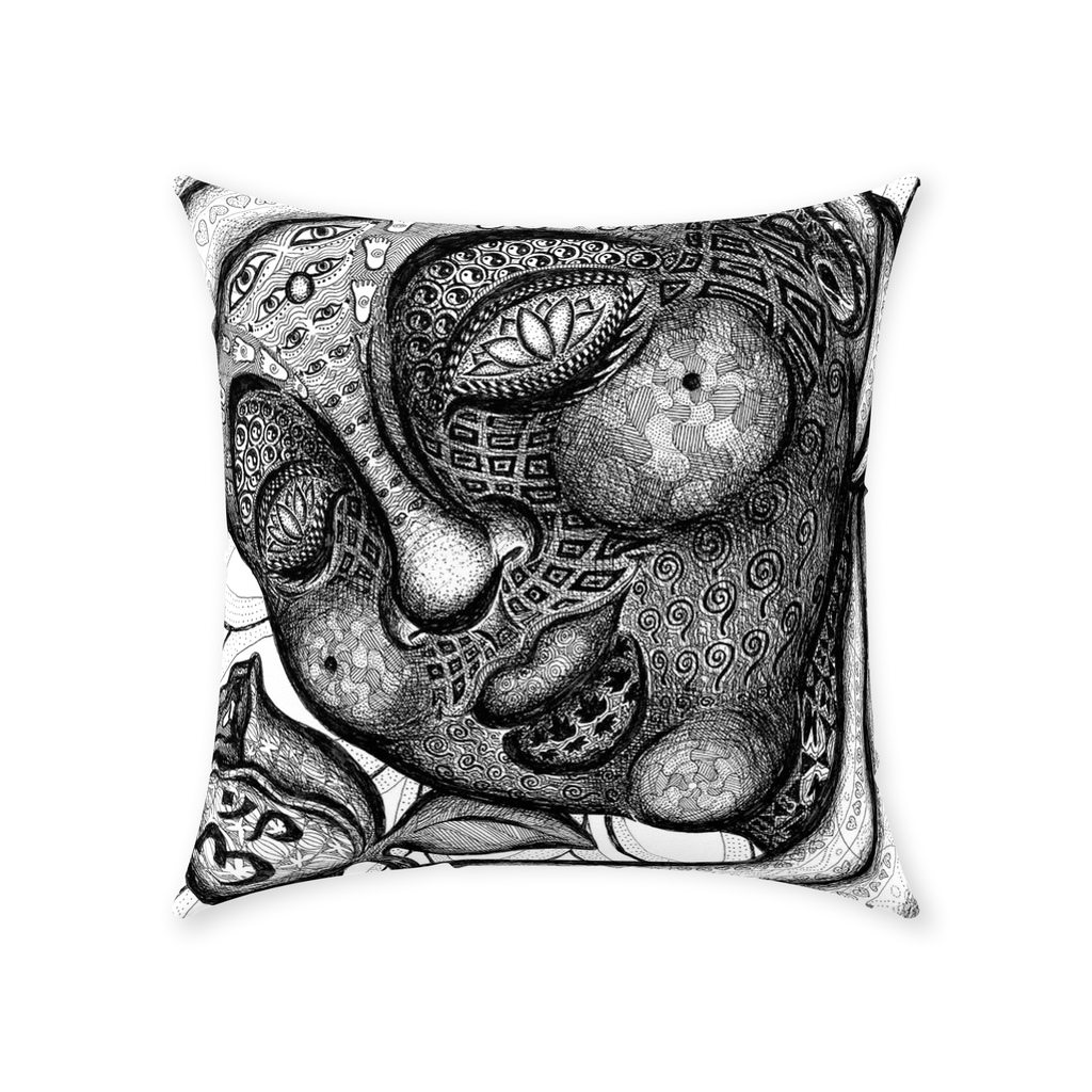 the-wisdom-keeper-of-totality-black-white-cotton-twill-pillow – Wisdom Keepers