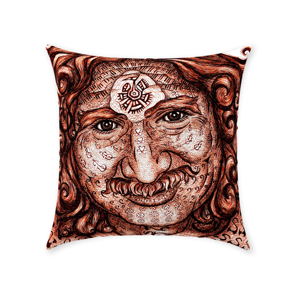 the-wisdom-keeper-of-self-assurance-brown-white-cotton-twill-pillow – Wisdom Keepers