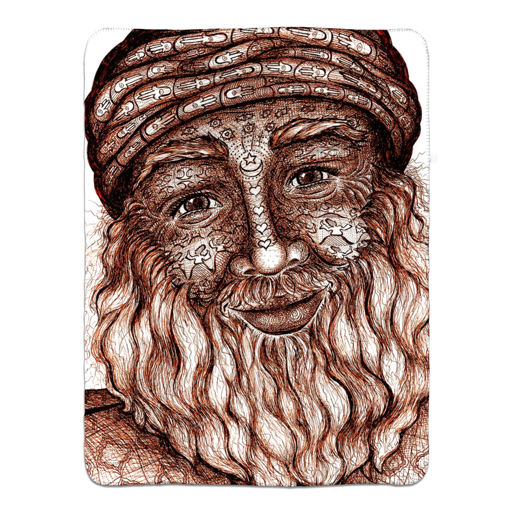 the-wisdom-keeper-of-acceptance-brown-white-fleece-sherpa-blanket – Wisdom Keepers