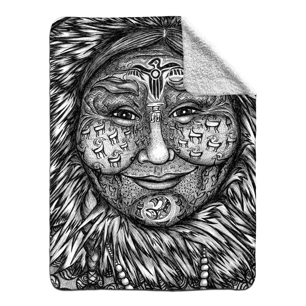 the-wisdom-keeper-of-expansion-superabundance-black-white-fleece-sherpa-blanket – Wisdom Keepers