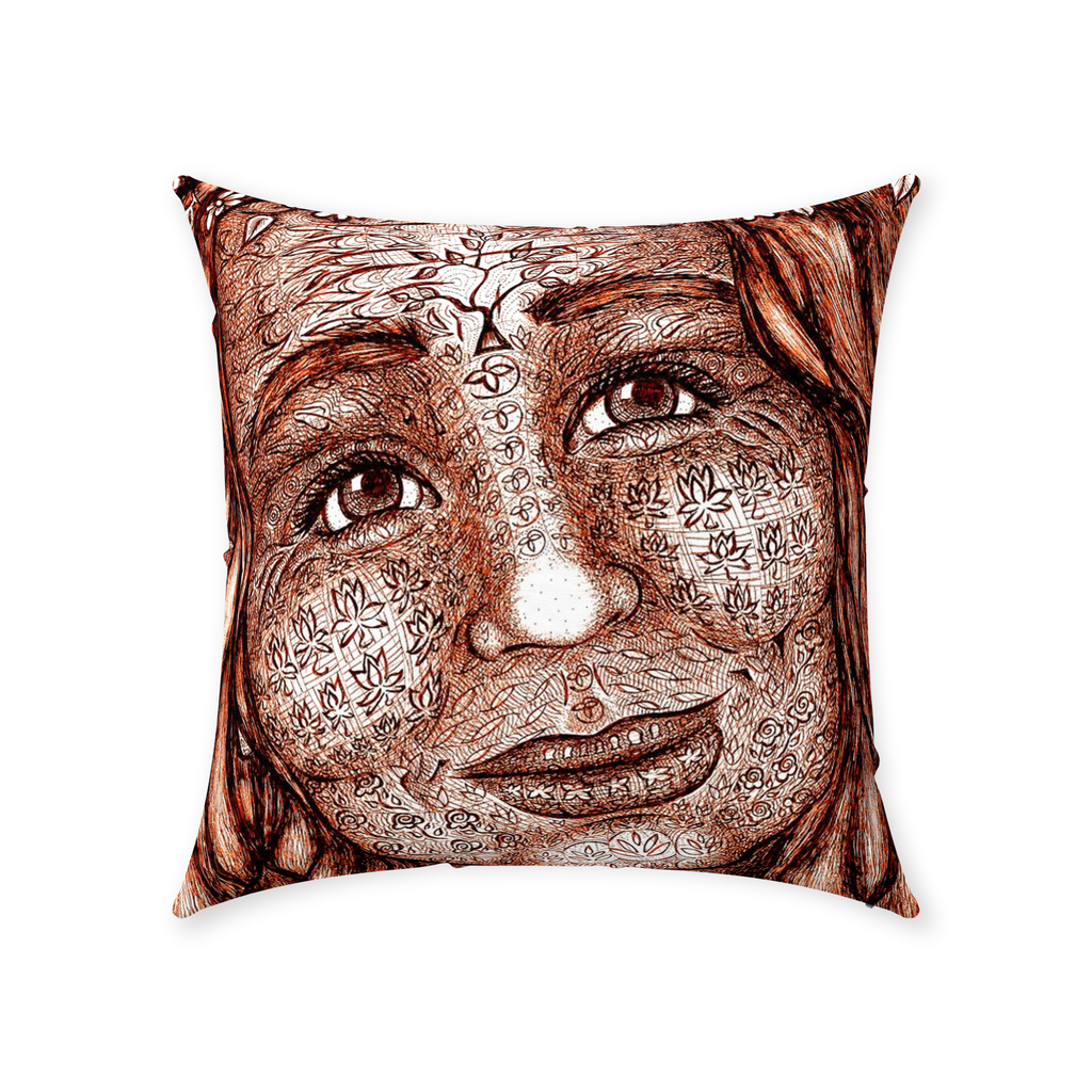 the-wisdom-keeper-of-imagination-brown-white-cotton-twill-pillow – Wisdom Keepers