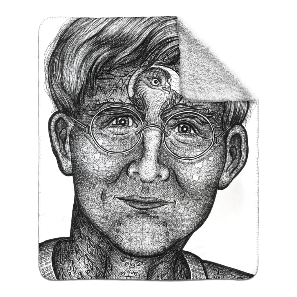 the-wisdom-keeper-of-insight-black-white-fleece-sherpa-blanket – Wisdom Keepers