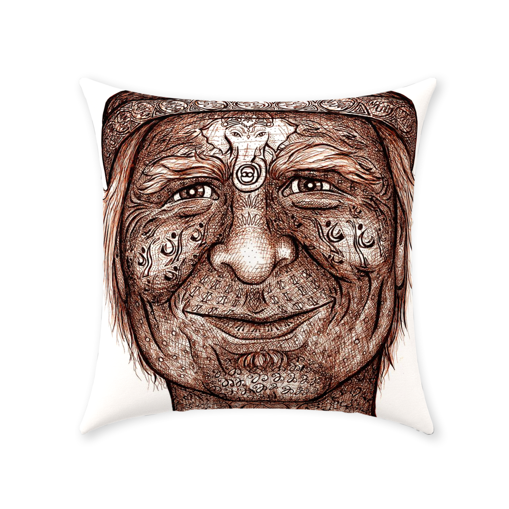 the-wisdom-keeper-of-inquiry-truth-brown-white-cotton-twill-pillow – Wisdom Keepers