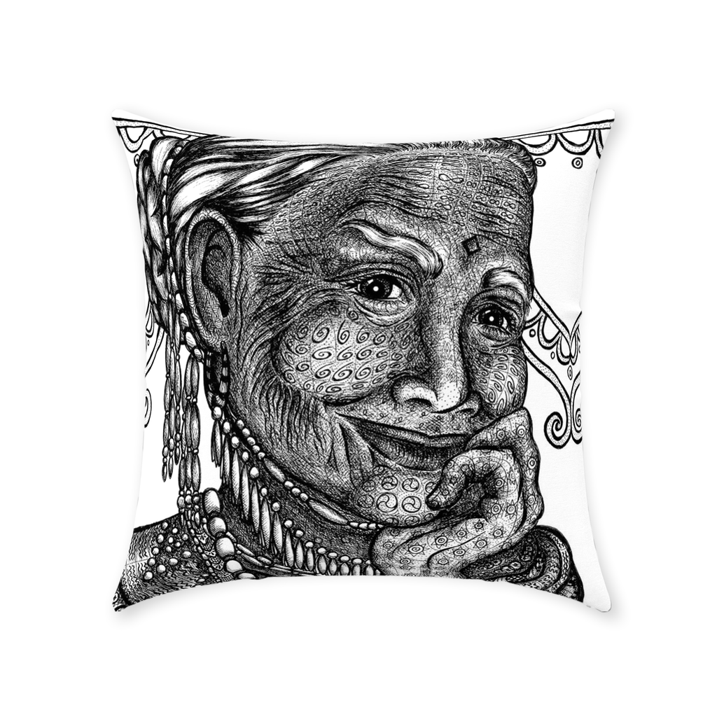 the-wisdom-keeper-of-understanding-forgiveness-black-white-cotton-twill-pillow – Wisdom Keepers