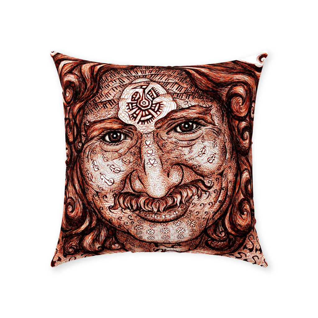 the-wisdom-keeper-of-self-assurance-brown-white-cotton-twill-pillow – Wisdom Keepers