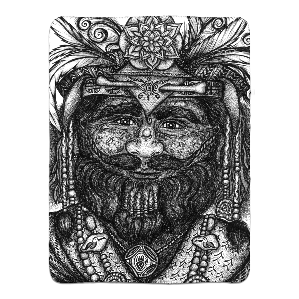 the-wisdom-keeper-of-competence-black-white-fleece-sherpa-blanket – Wisdom Keepers