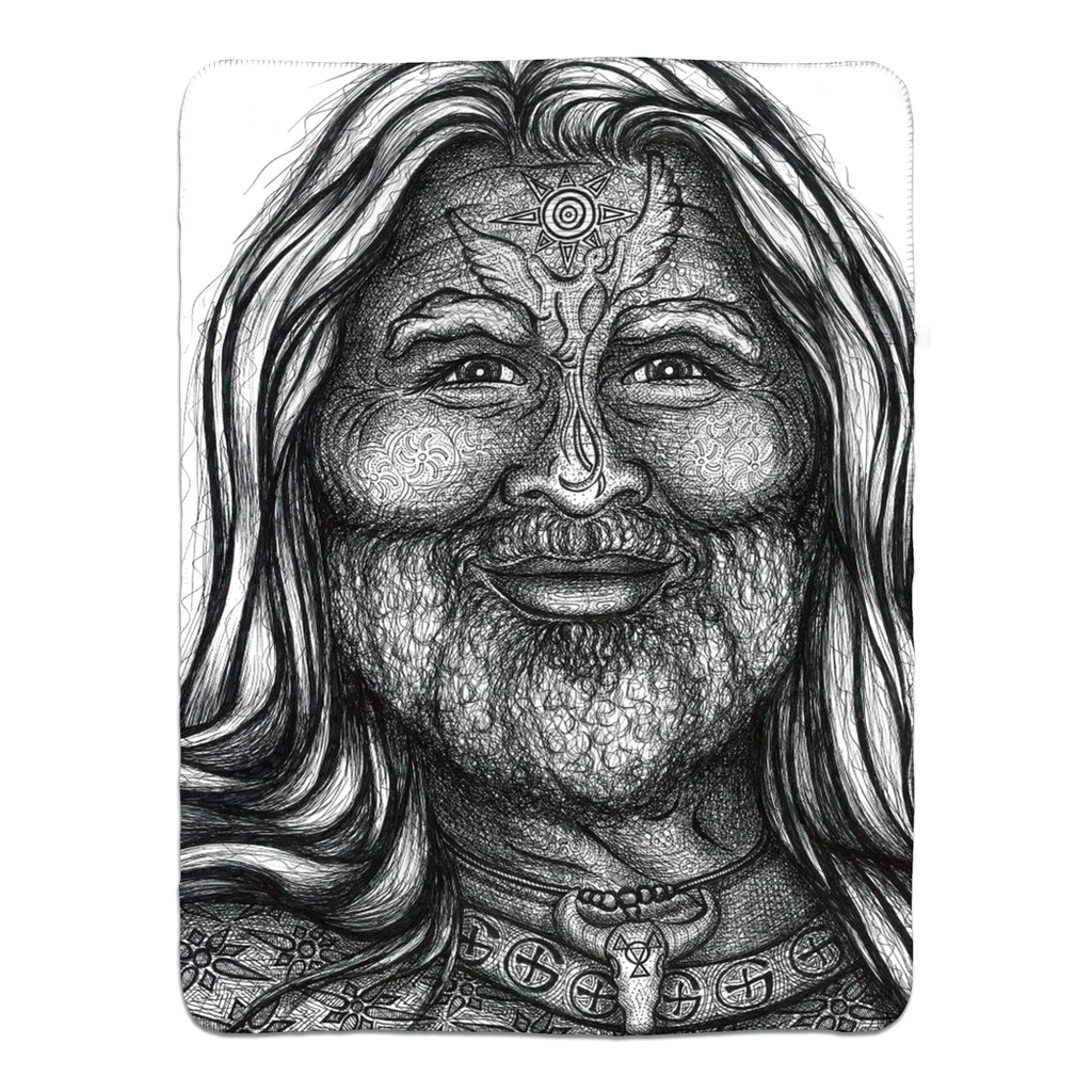 the-wisdom-keeper-of-adventure-black-white-fleece-sherpa-blanket – Wisdom Keepers
