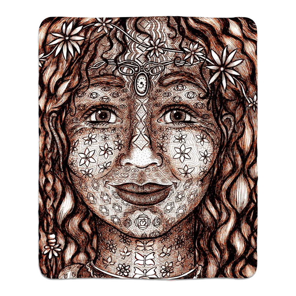 the-wisdom-keeper-of-magnetism-brown-white-fleece-sherpa-blanket – Wisdom Keepers
