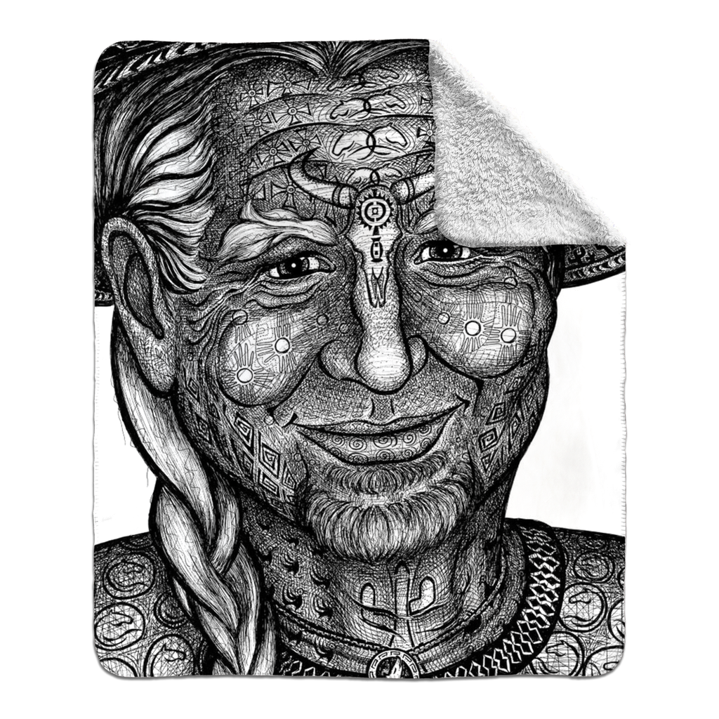 the-wisdom-keeper-of-teamwork-black-white-fleece-sherpa-blanket – Wisdom Keepers