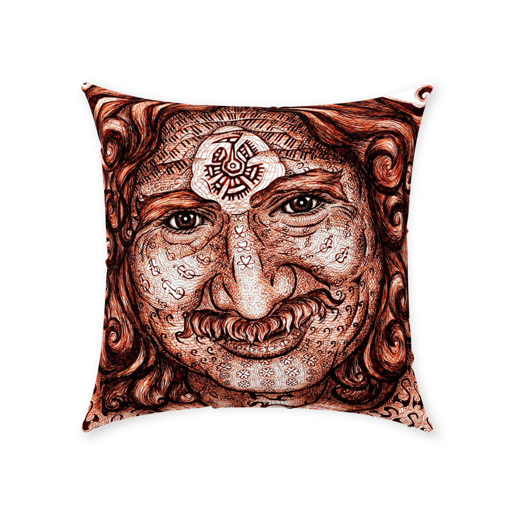 the-wisdom-keeper-of-self-assurance-brown-white-cotton-twill-pillow – Wisdom Keepers