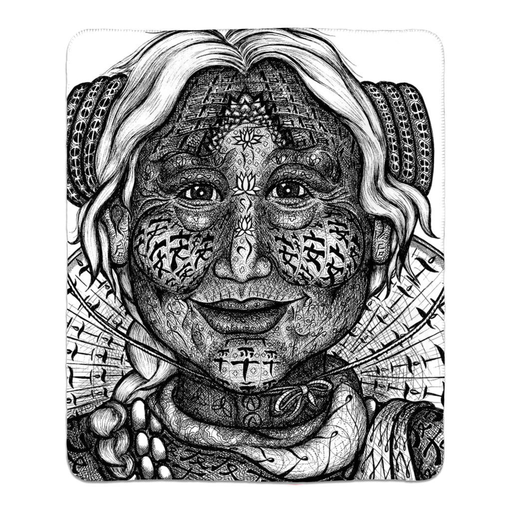 the-wisdom-keeper-of-inspiration-black-white-fleece-sherpa-blanket – Wisdom Keepers