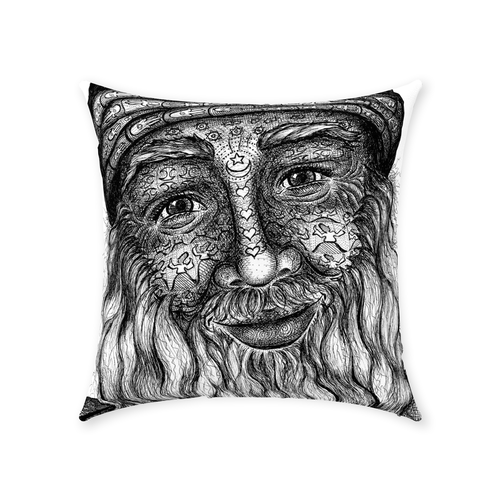 the-wisdom-keeper-of-acceptance-black-white-cotton-twill-pillow – Wisdom Keepers
