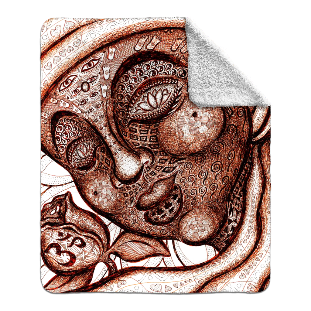 the-wisdom-keeper-of-totality-brown-white-fleece-sherpa-blanket – Wisdom Keepers