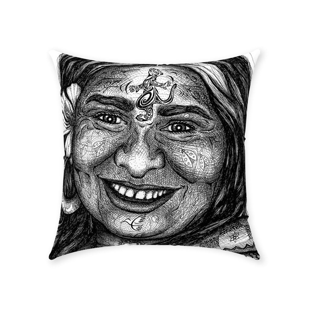 the-wisdom-keeper-of-delight-black-white-cotton-twill-pillow – Wisdom Keepers