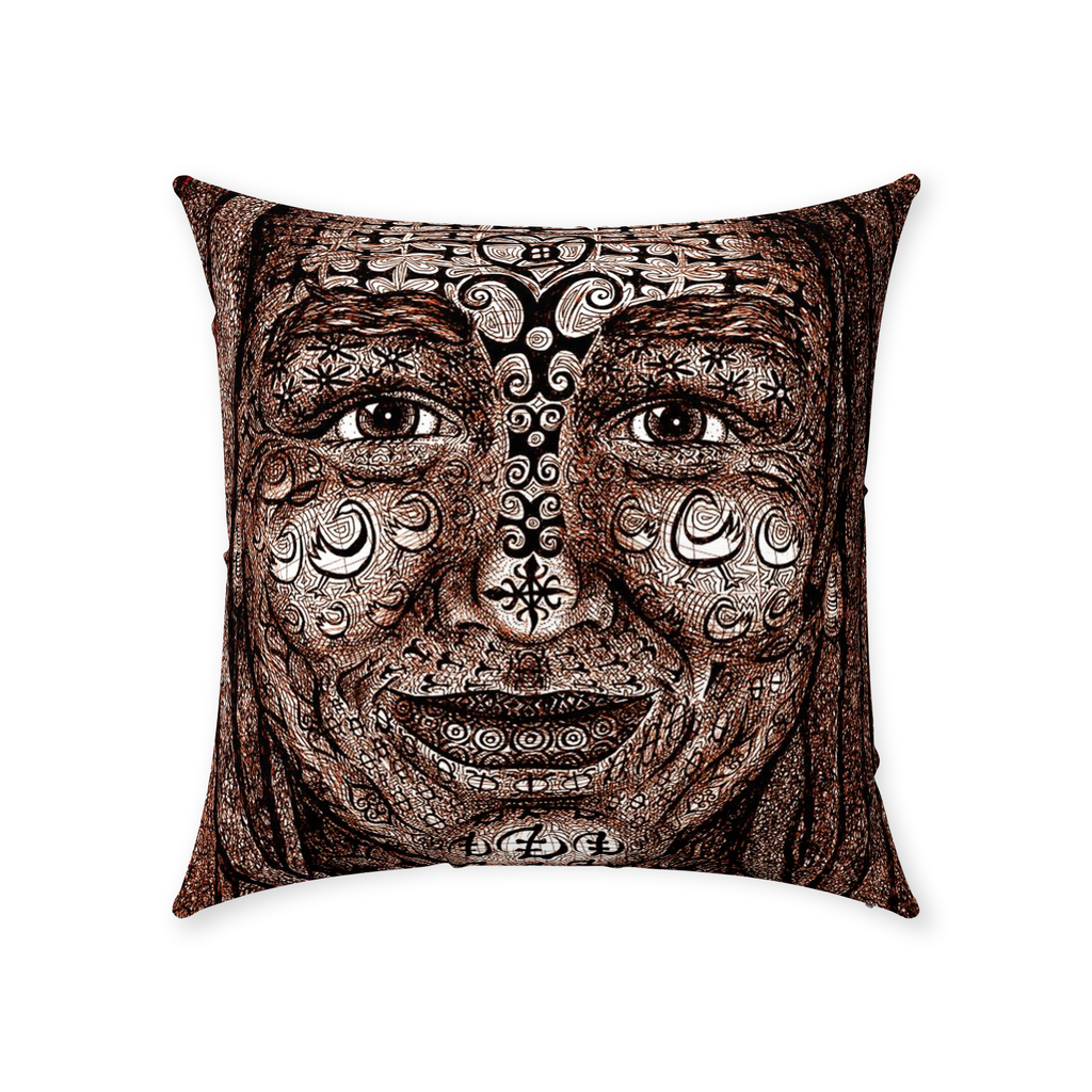 the-wisdom-keeper-of-dynamism-brown-white-cotton-twill-pillow – Wisdom Keepers