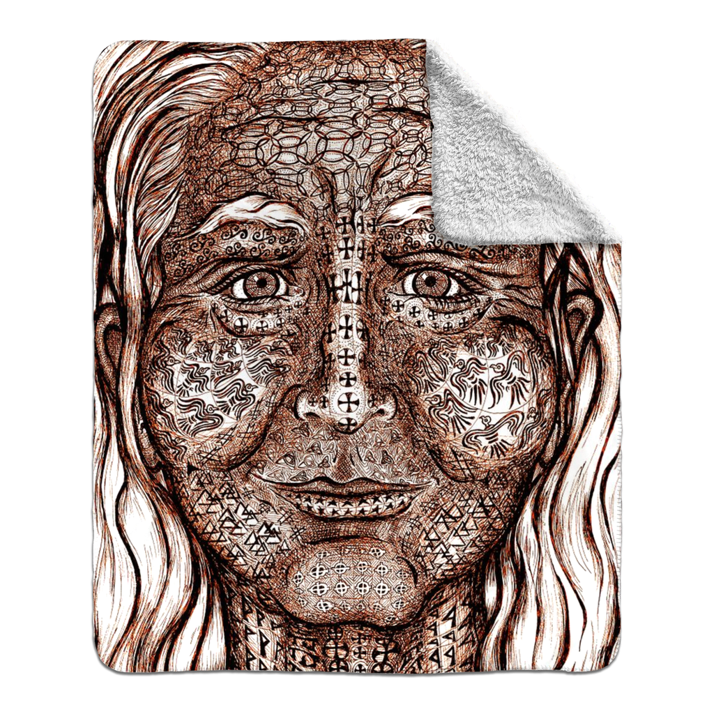 the-wisdom-keeper-of-transmutation-brown-white-fleece-sherpa-blanket – Wisdom Keepers
