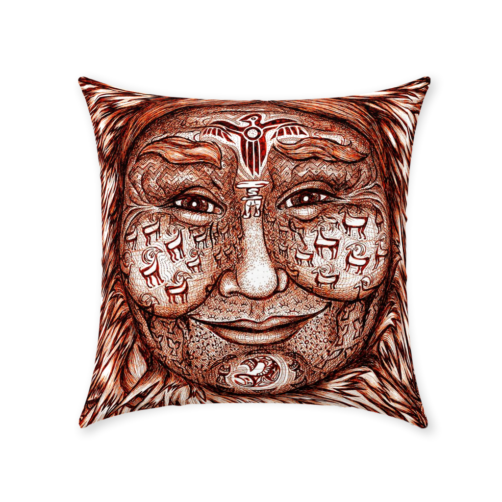 the-wisdom-keeper-of-expansion-superabundance-brown-white-cotton-twill-pillow – Wisdom Keepers