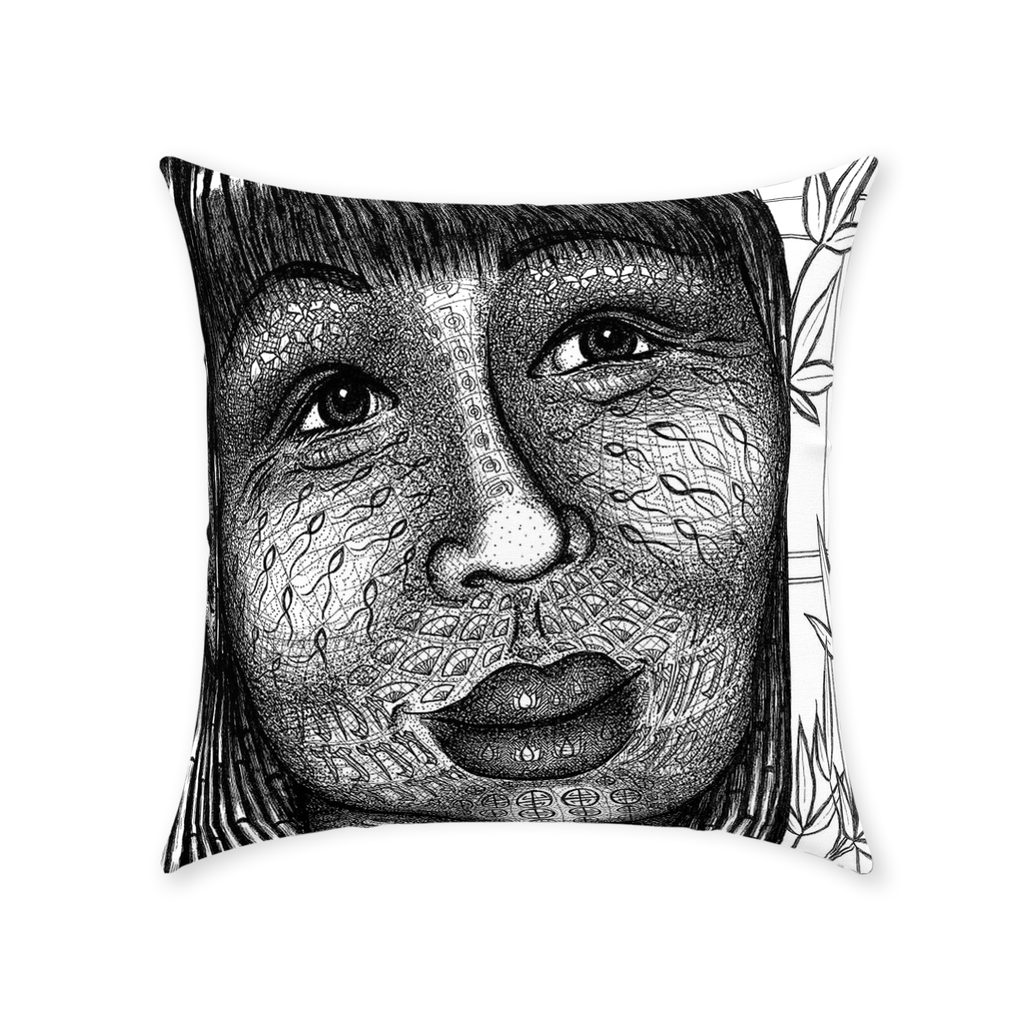 the-wisdom-keeper-of-naturalness-black-white-cotton-twill-pillow – Wisdom Keepers