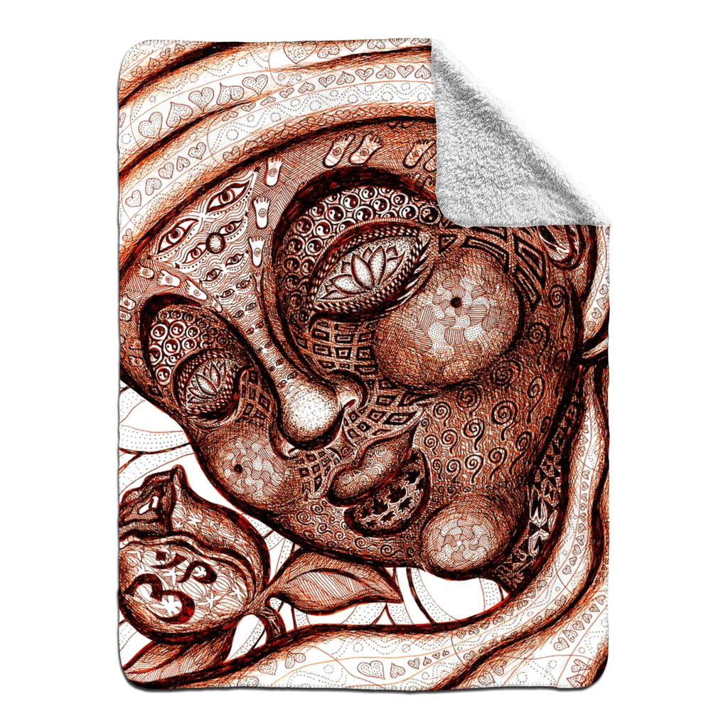 the-wisdom-keeper-of-totality-brown-white-fleece-sherpa-blanket – Wisdom Keepers