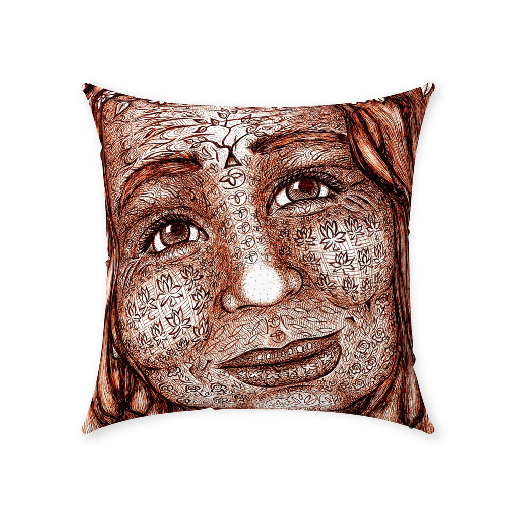 the-wisdom-keeper-of-imagination-brown-white-cotton-twill-pillow – Wisdom Keepers