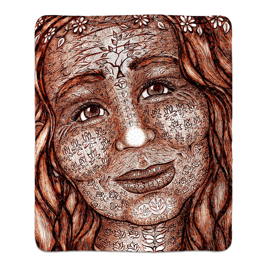 the-wisdom-keeper-of-imagination-brown-white-fleece-sherpa-blanket – Wisdom Keepers