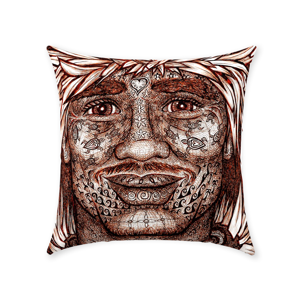 the-wisdom-keeper-of-vitality-brown-white-cotton-twill-pillow – Wisdom Keepers