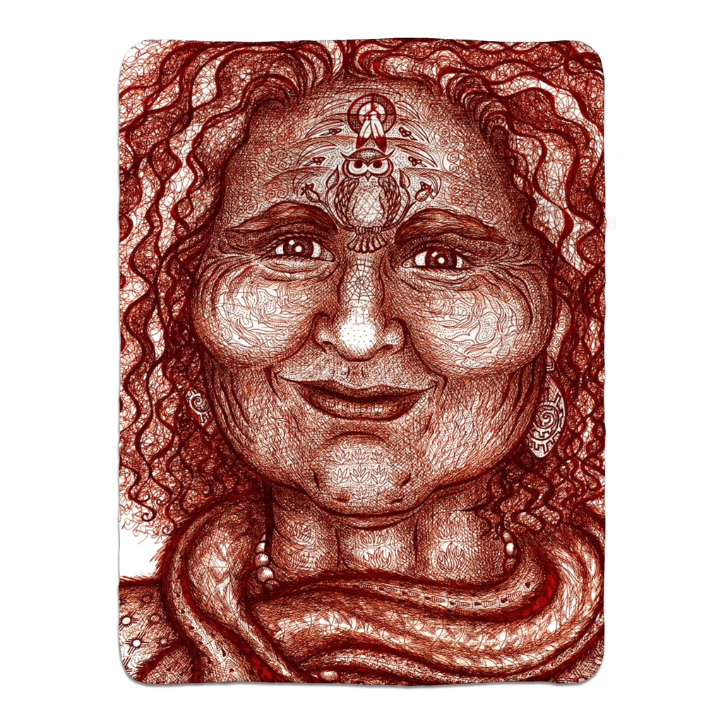 the-wisdom-keeper-of-resourcefulness-wisdom-brown-white-fleece-sherpa-blanket – Wisdom Keepers